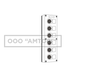 Кнопочный пост пластиковый BoxP1-6 фото 1