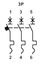 "Схема подключения FB1-63 ECO 3P B1"