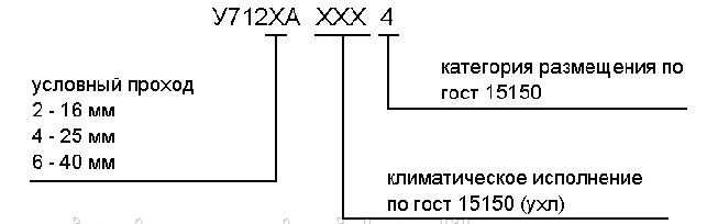 "Структура условного обозначения"